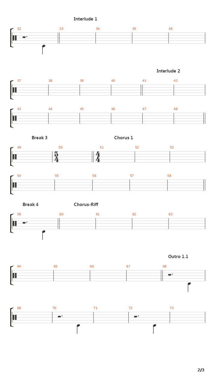 Interloper吉他谱