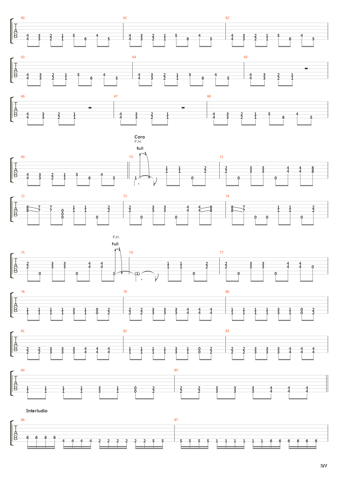 Metabolic吉他谱