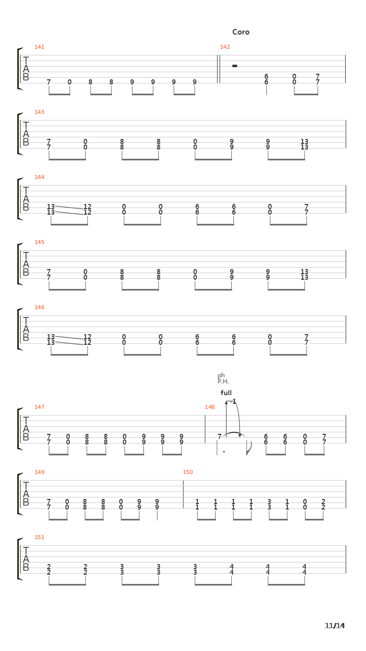 Metabolic吉他谱