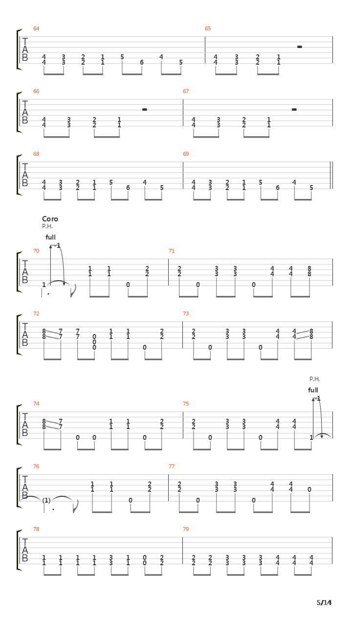 Metabolic吉他谱