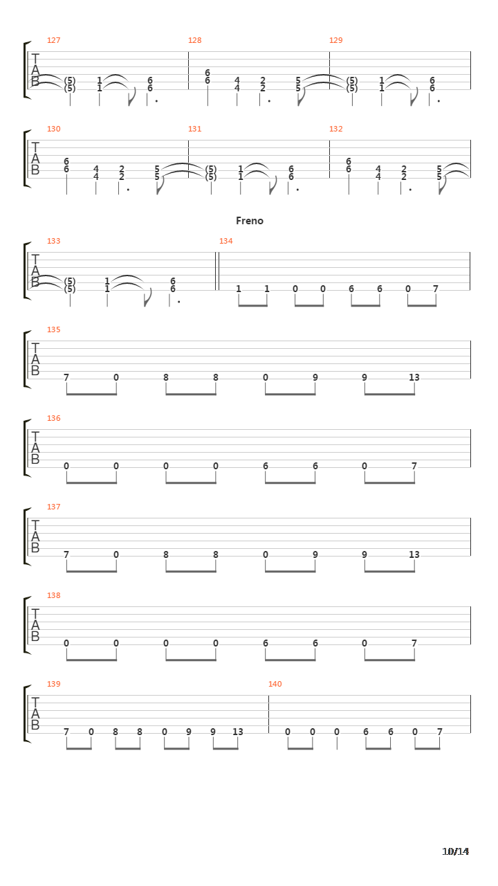 Metabolic吉他谱