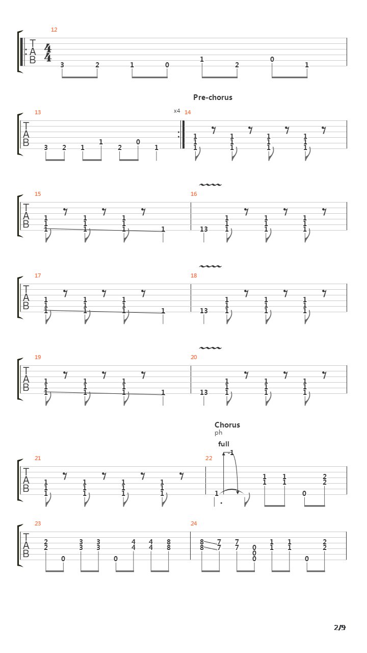 Metabolic吉他谱