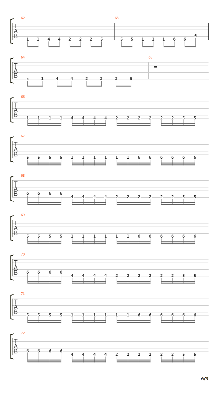 Metabolic吉他谱