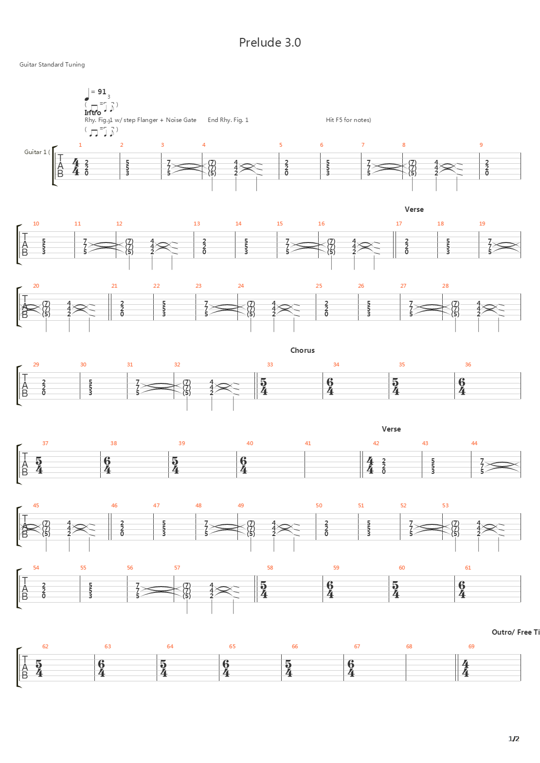 Prelude 30吉他谱