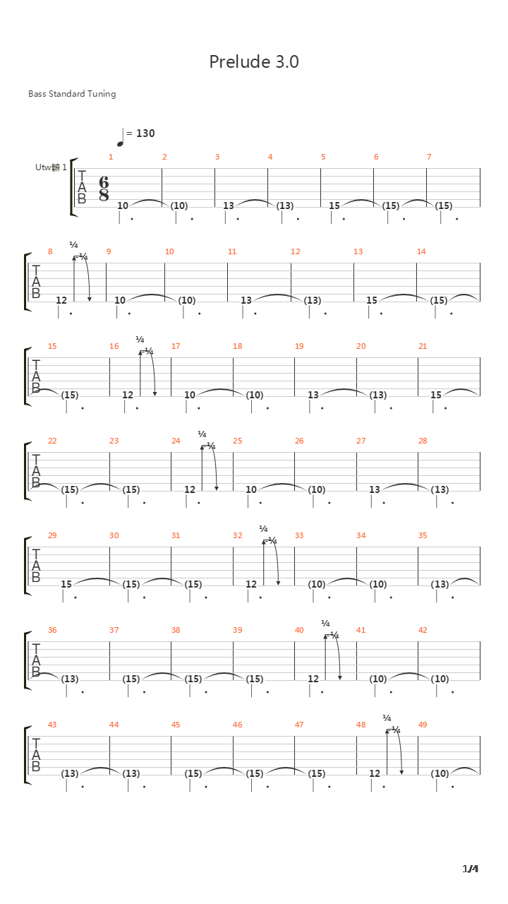 Prelude吉他谱