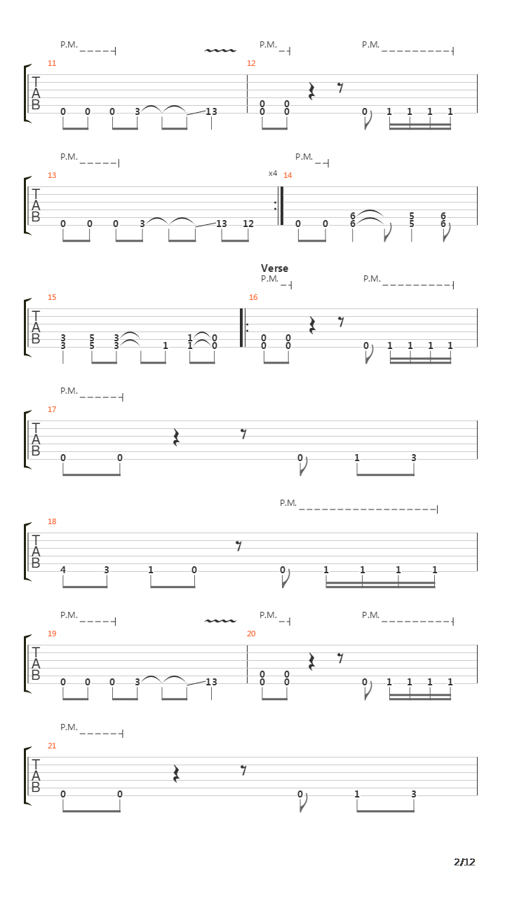 Pulse Of The Maggots吉他谱