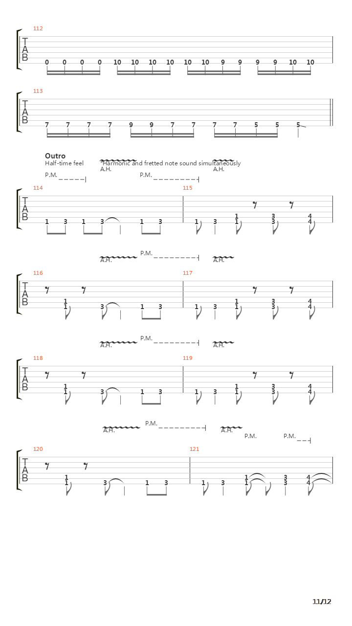 Pulse Of The Maggots吉他谱