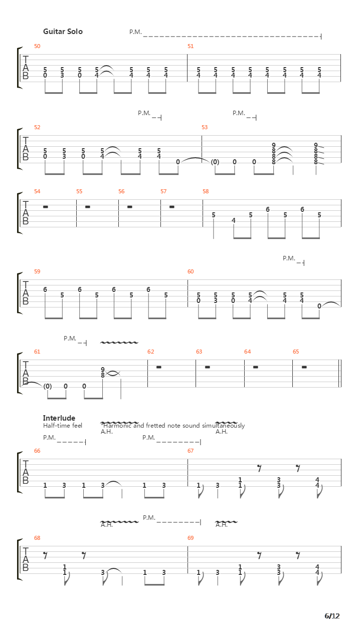 Pulse Of The Maggots吉他谱