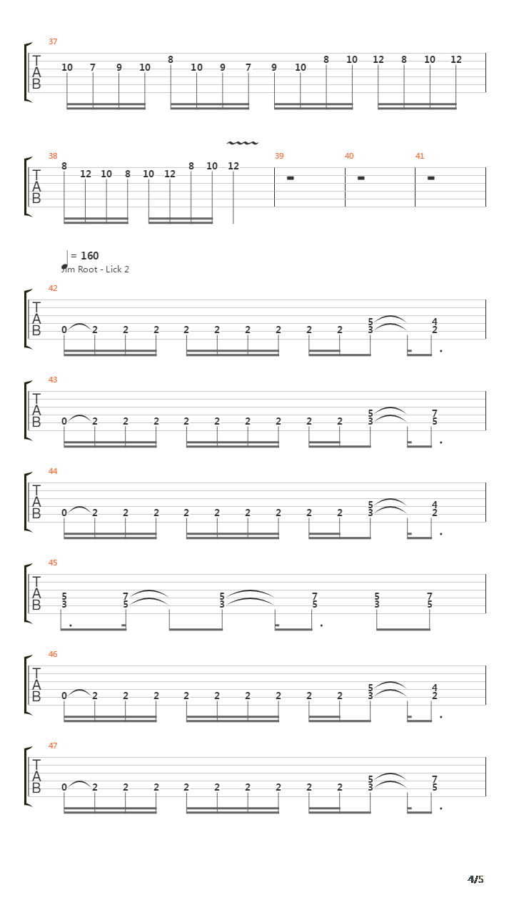 Slipknot Guitar Exercises吉他谱