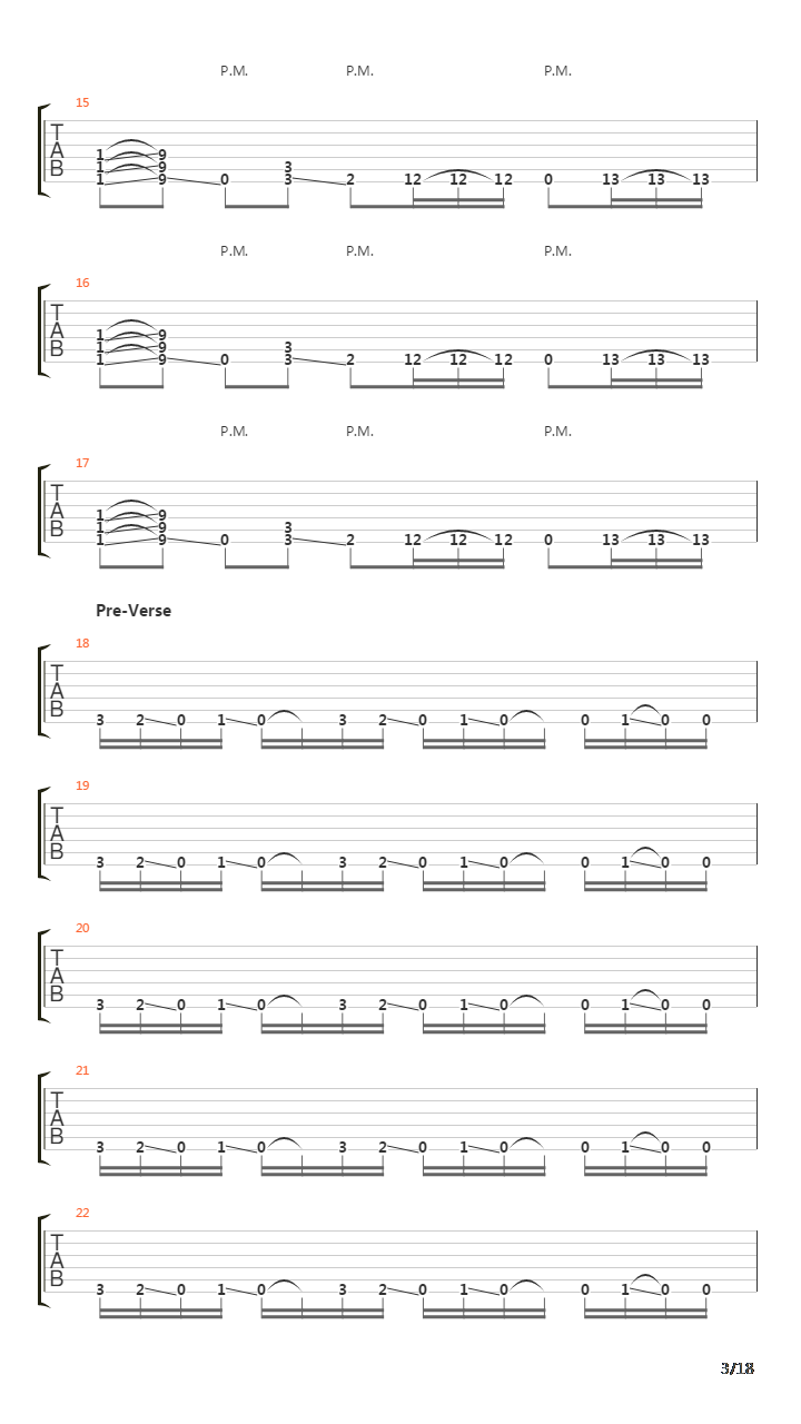 Three Nil吉他谱