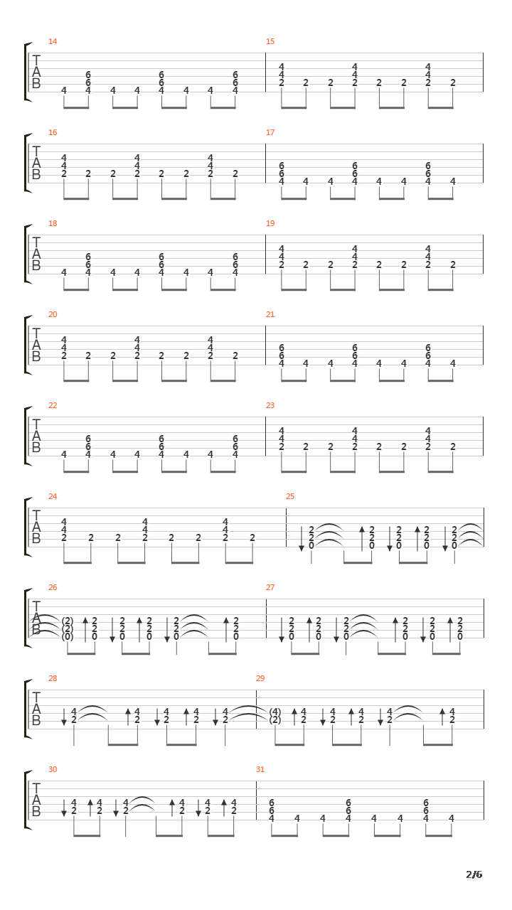 Vermilion Part 2吉他谱