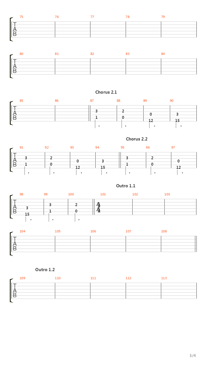 Vermilion Pt 2吉他谱