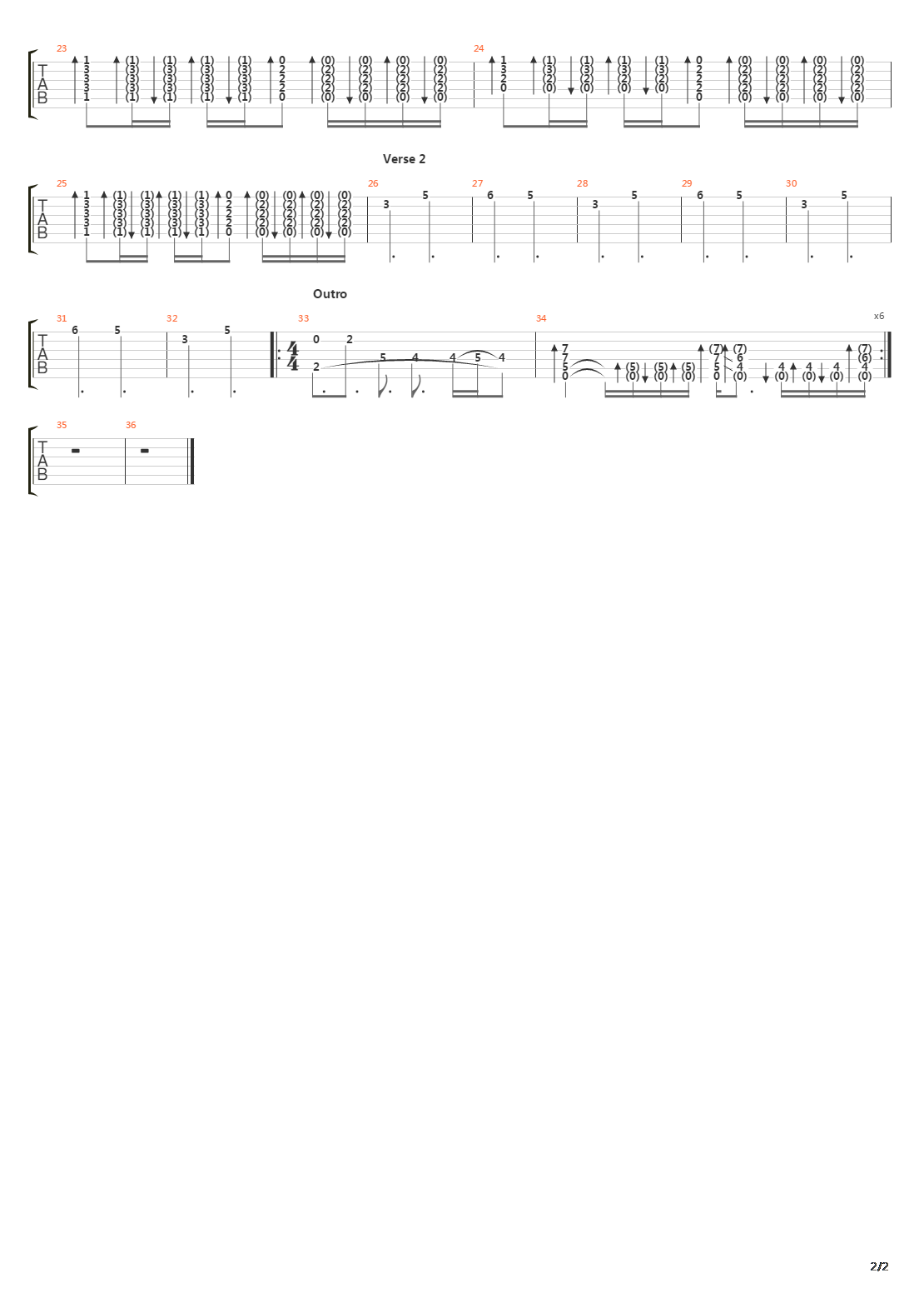 Vermilion吉他谱