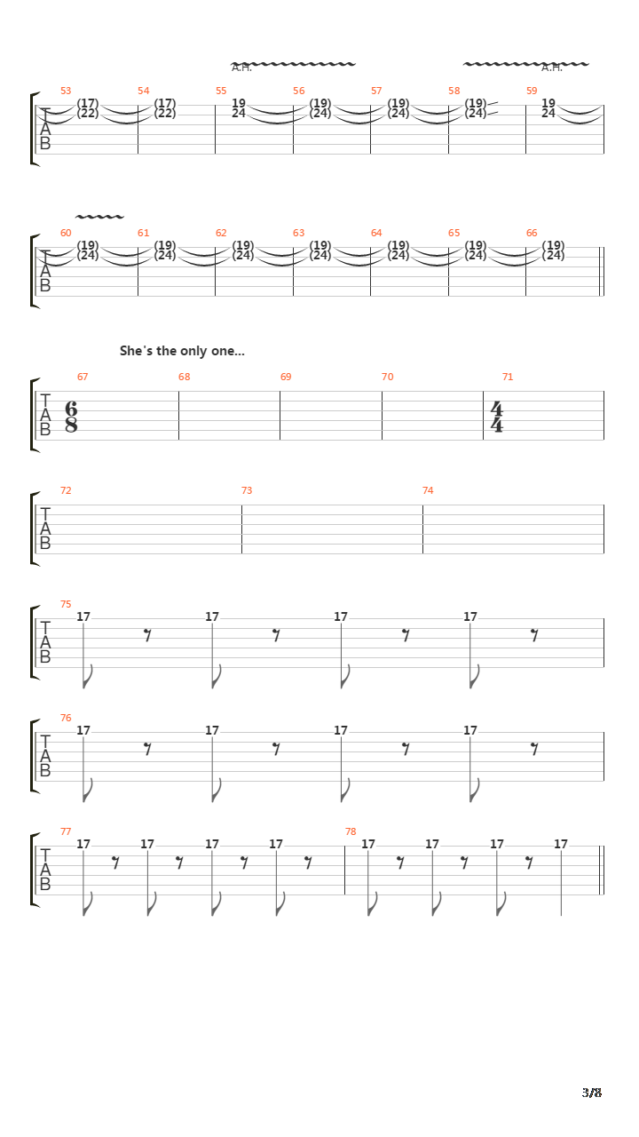 Vermilion吉他谱