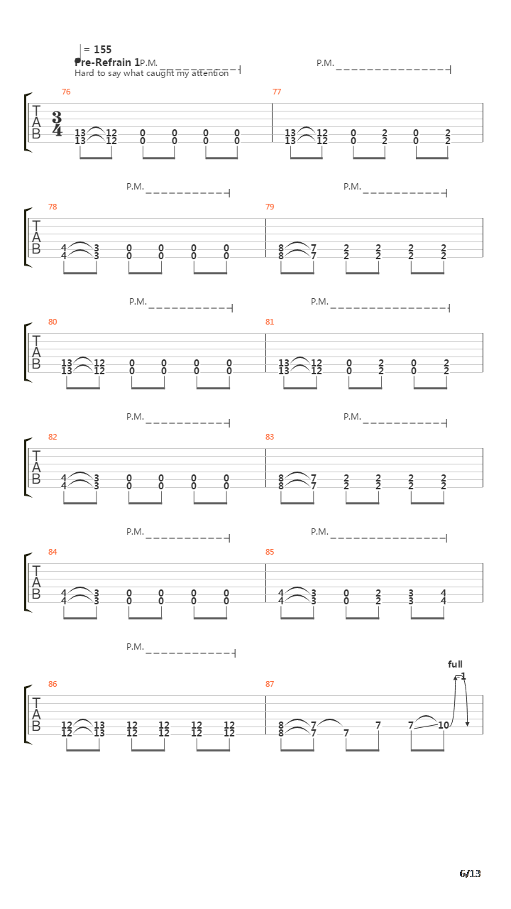 Vermilion吉他谱