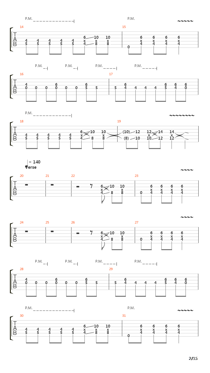 Vermilion吉他谱