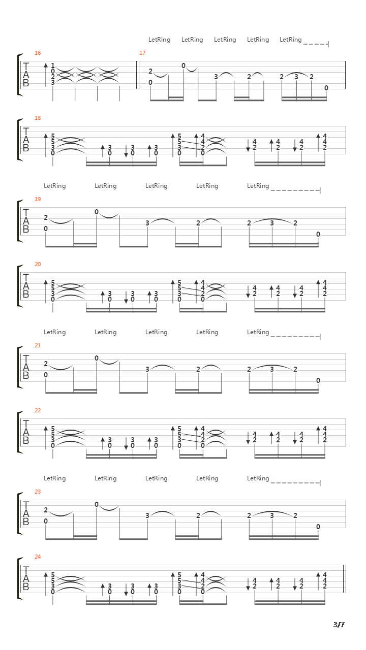 Vermillion吉他谱