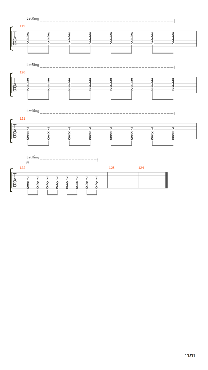 Vermillion Part 2吉他谱