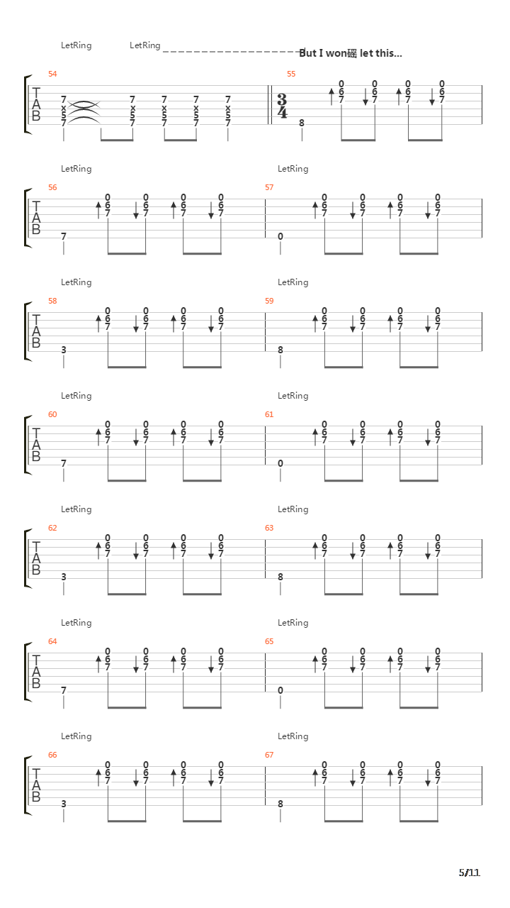 Vermillion Part 2吉他谱