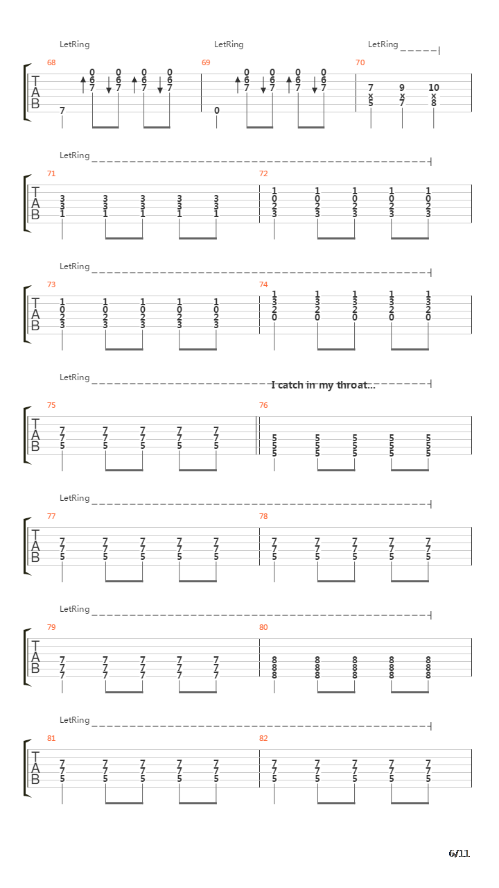Vermillion Part 2吉他谱