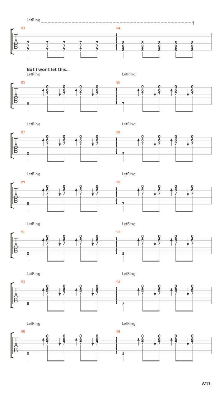 Vermillion Part 2吉他谱