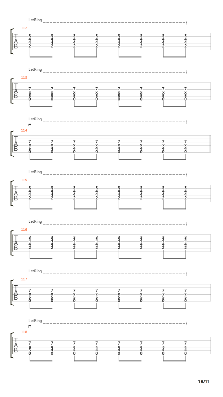 Vermillion Part 2吉他谱