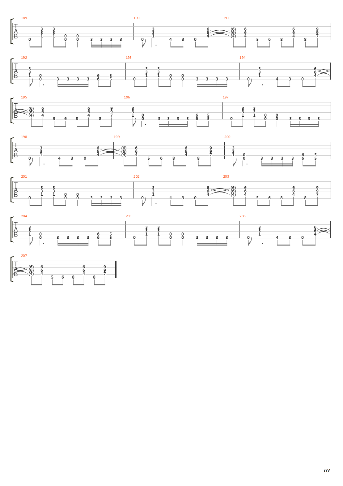 Wherein Lies Continue吉他谱