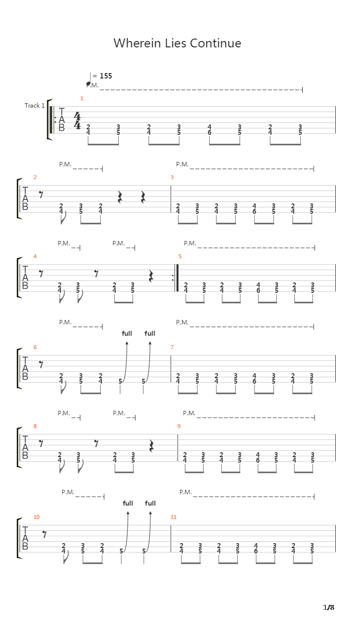 Wherein Lies Continue吉他谱