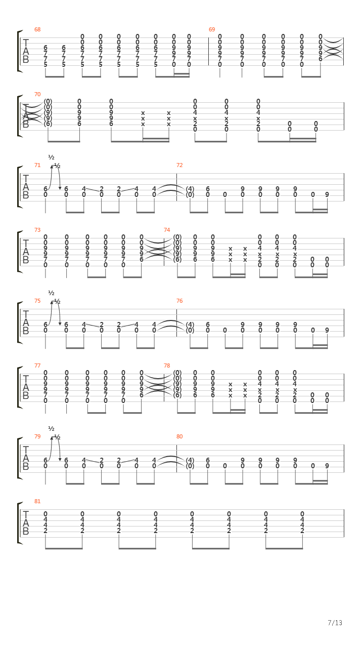 1979吉他谱