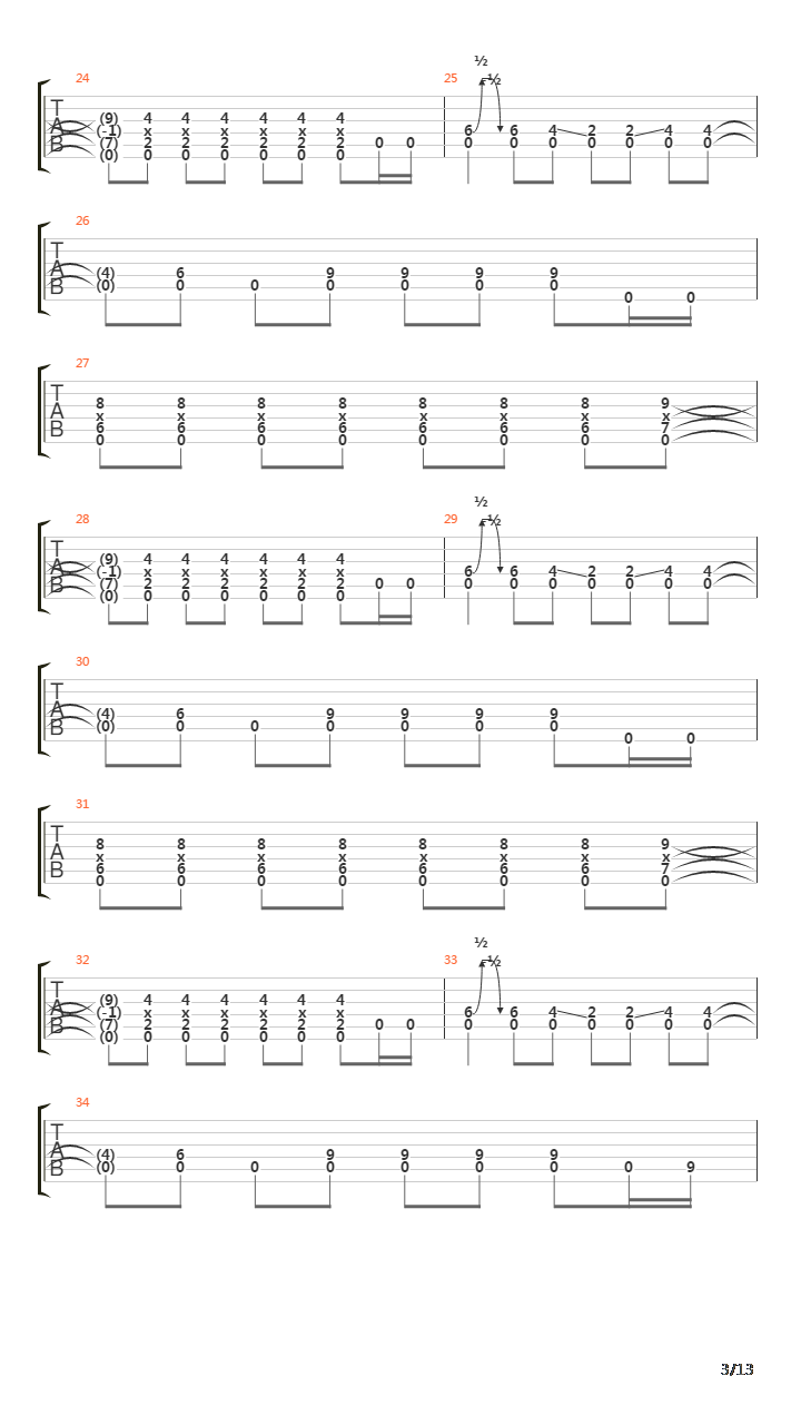 1979吉他谱