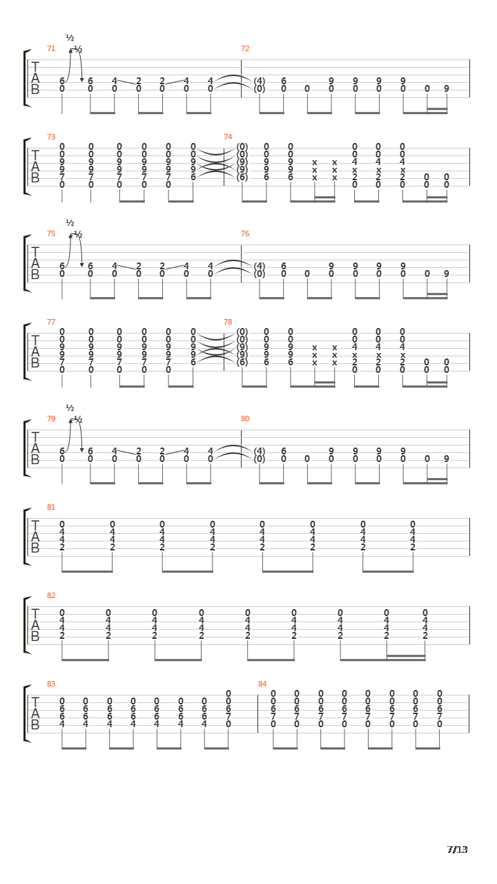 1979吉他谱