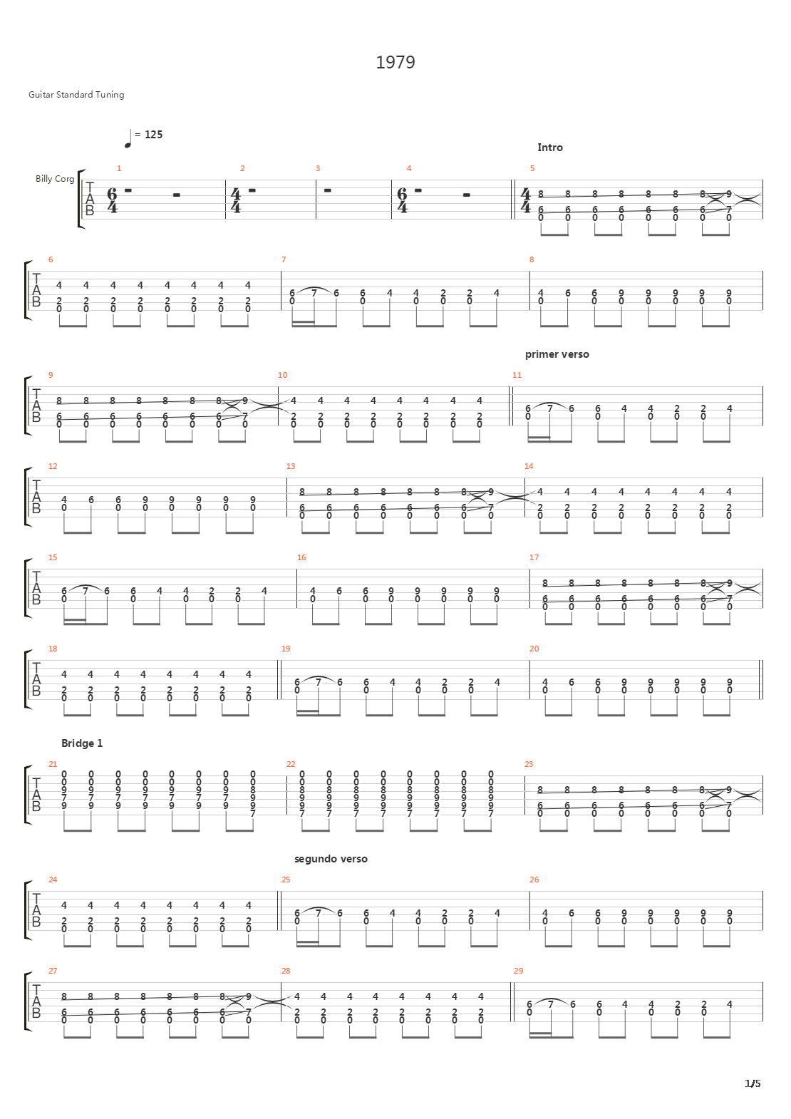 1979吉他谱