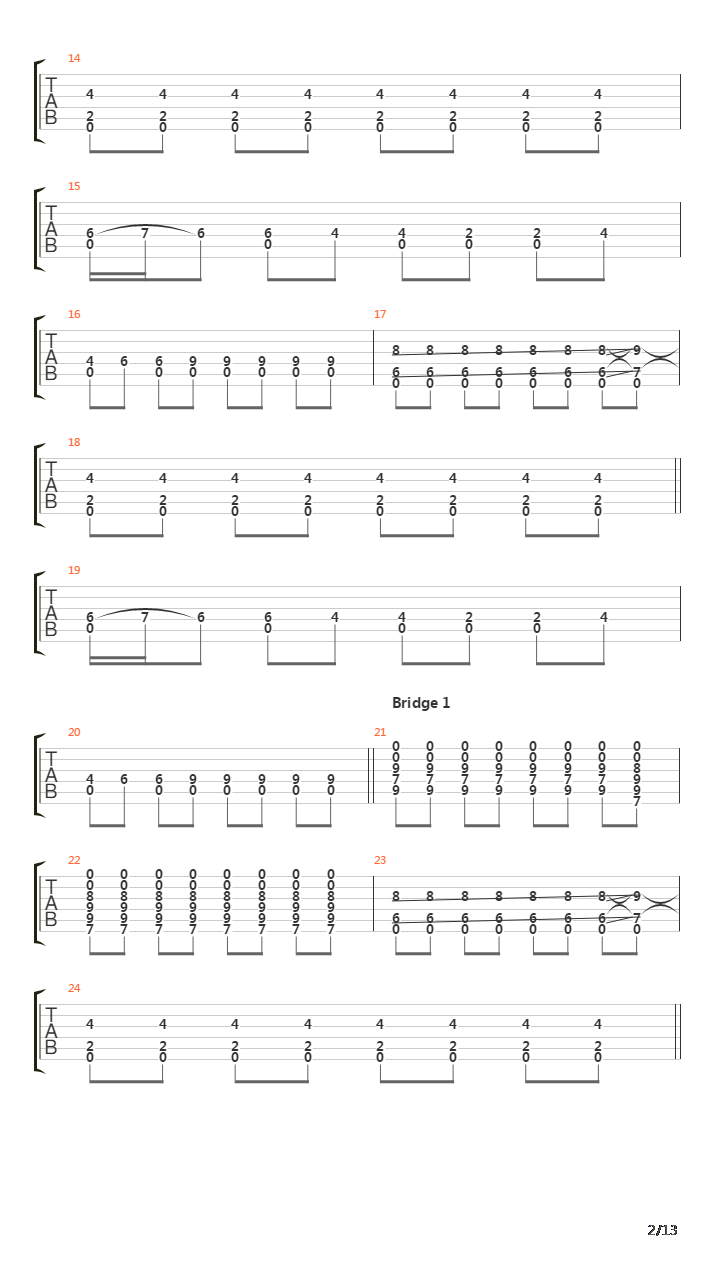 1979吉他谱