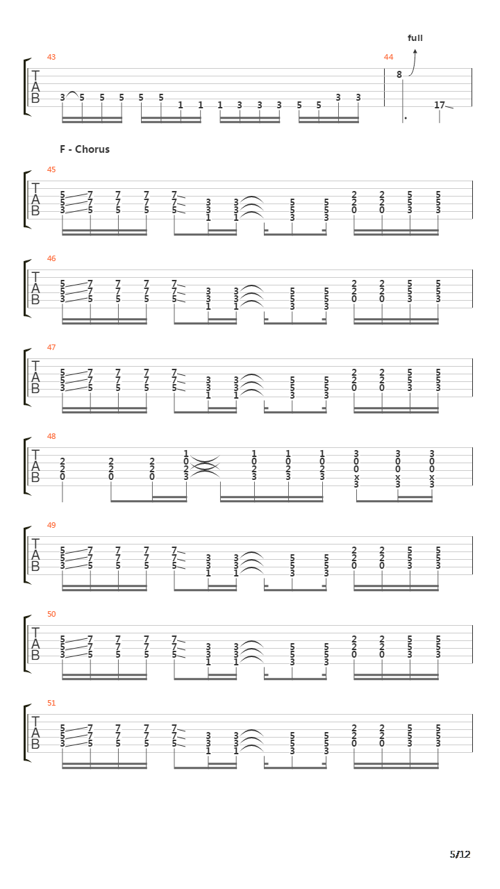 Bury Me吉他谱