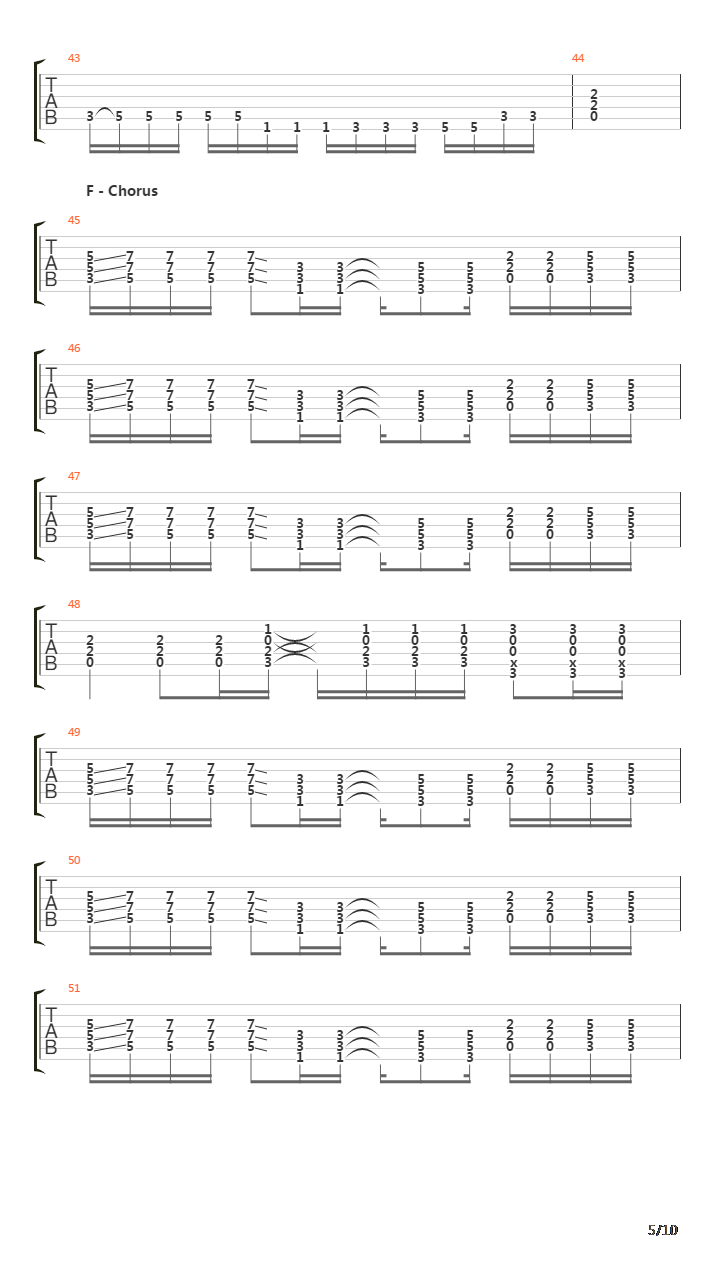 Bury Me吉他谱