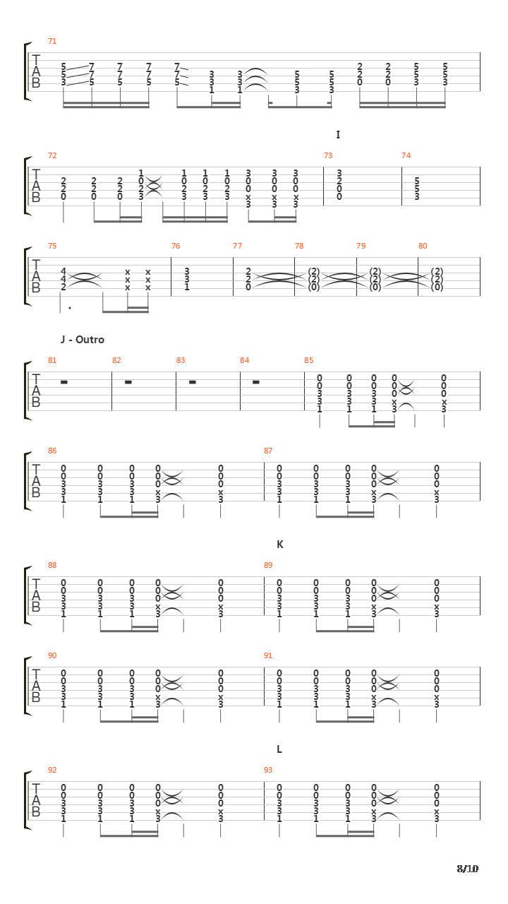 Bury Me吉他谱