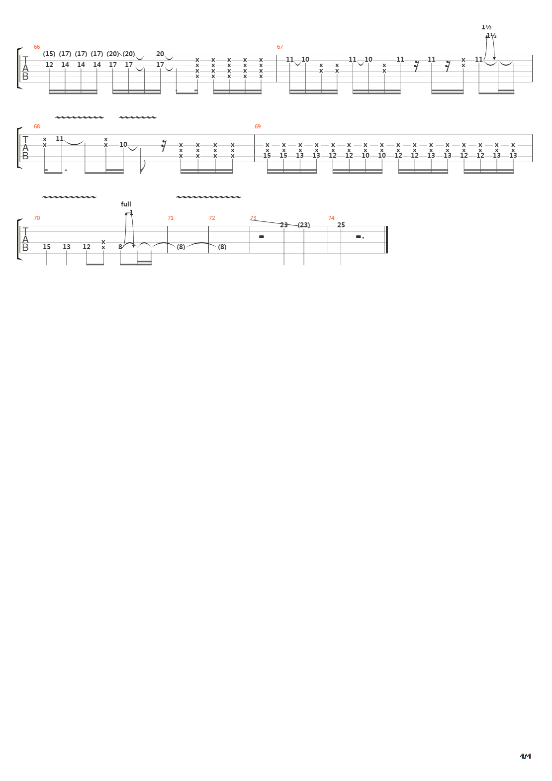 Bury Me吉他谱