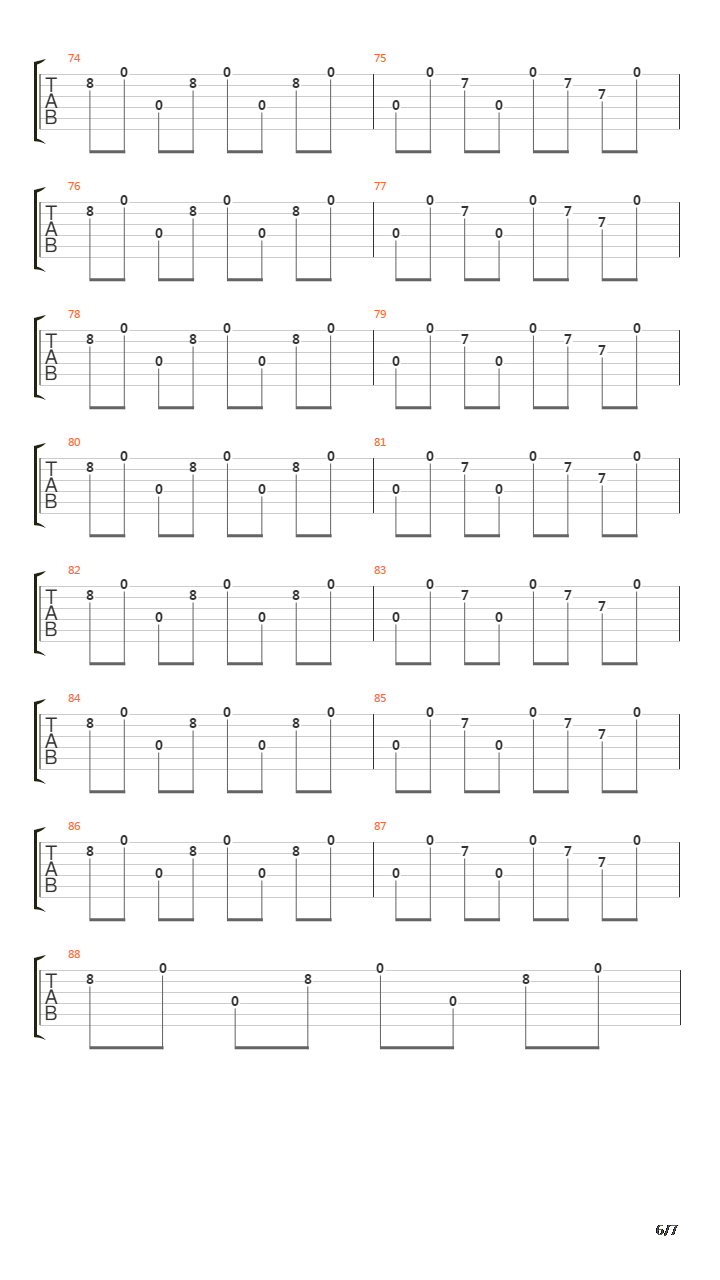 Czarina吉他谱