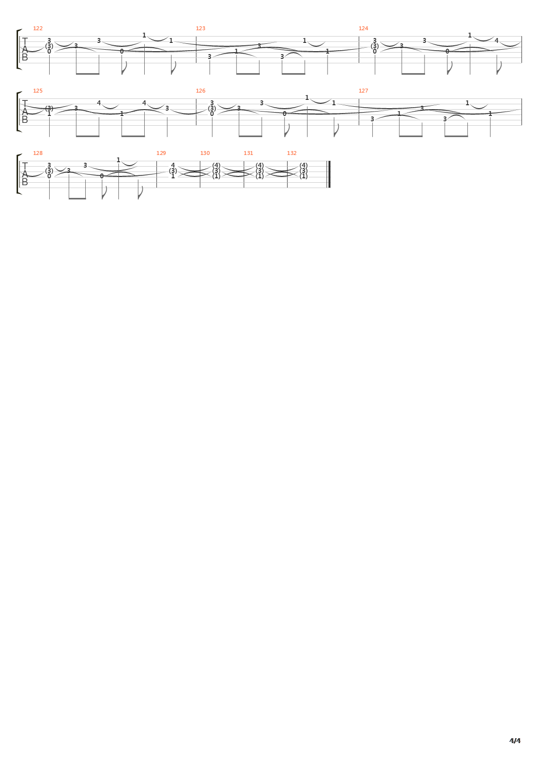 Landslide吉他谱