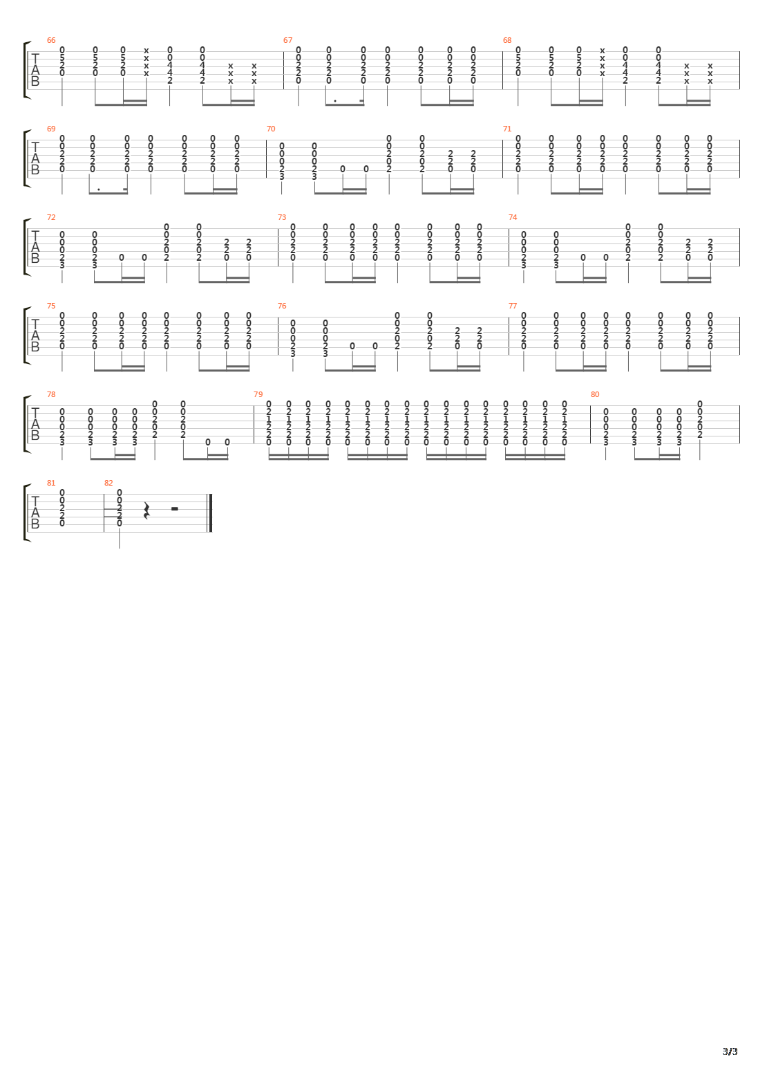 Muzzle吉他谱