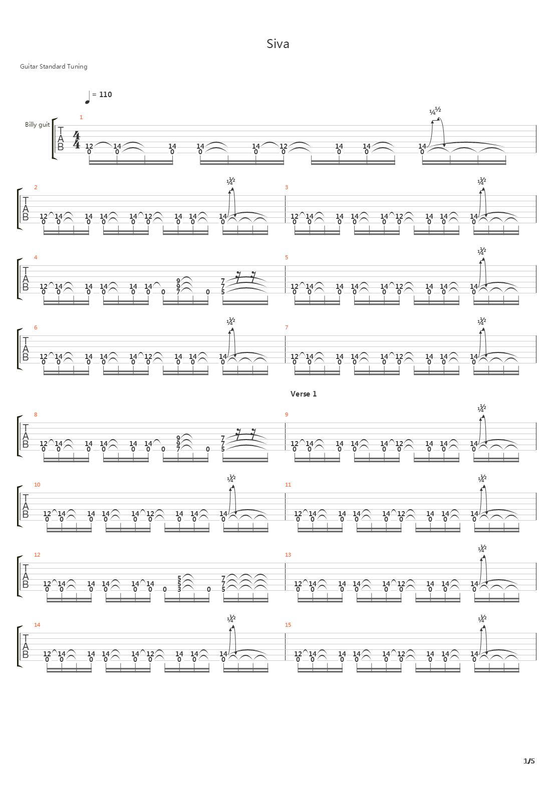 Siva吉他谱