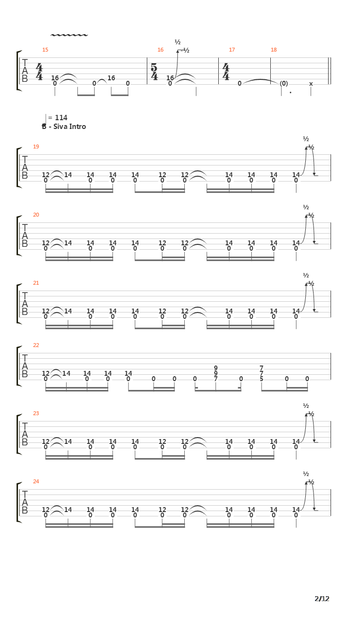 Siva吉他谱