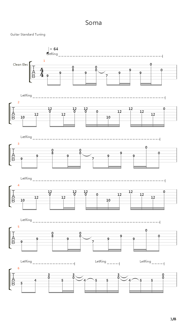 Soma吉他谱