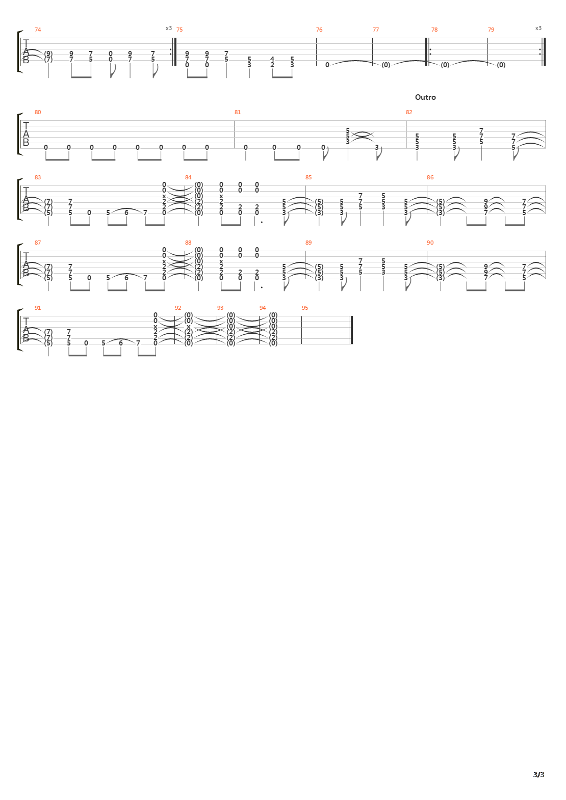 Starz吉他谱