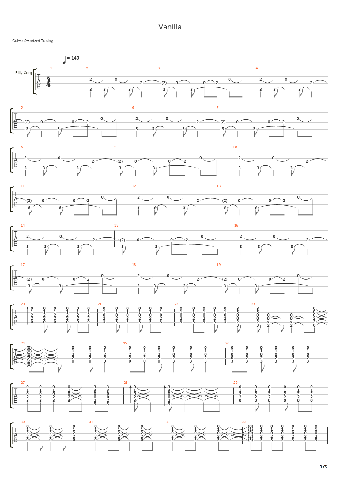 Vanilla吉他谱