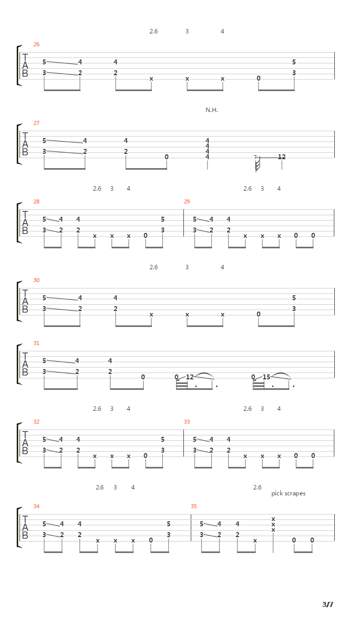 Zero吉他谱