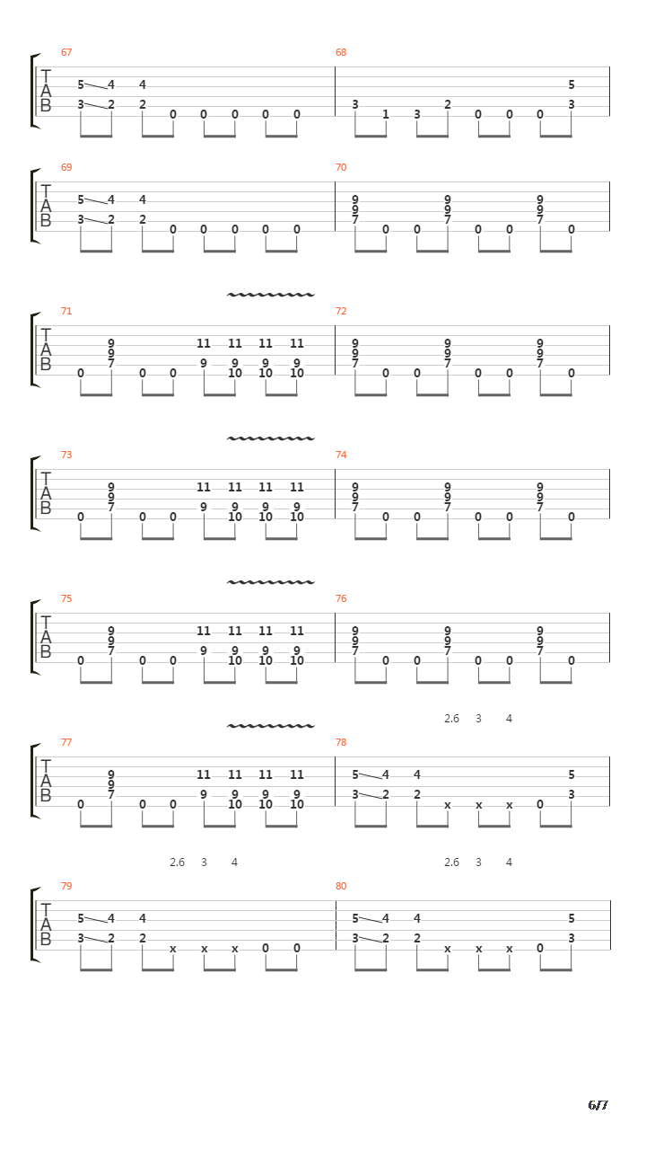 Zero吉他谱