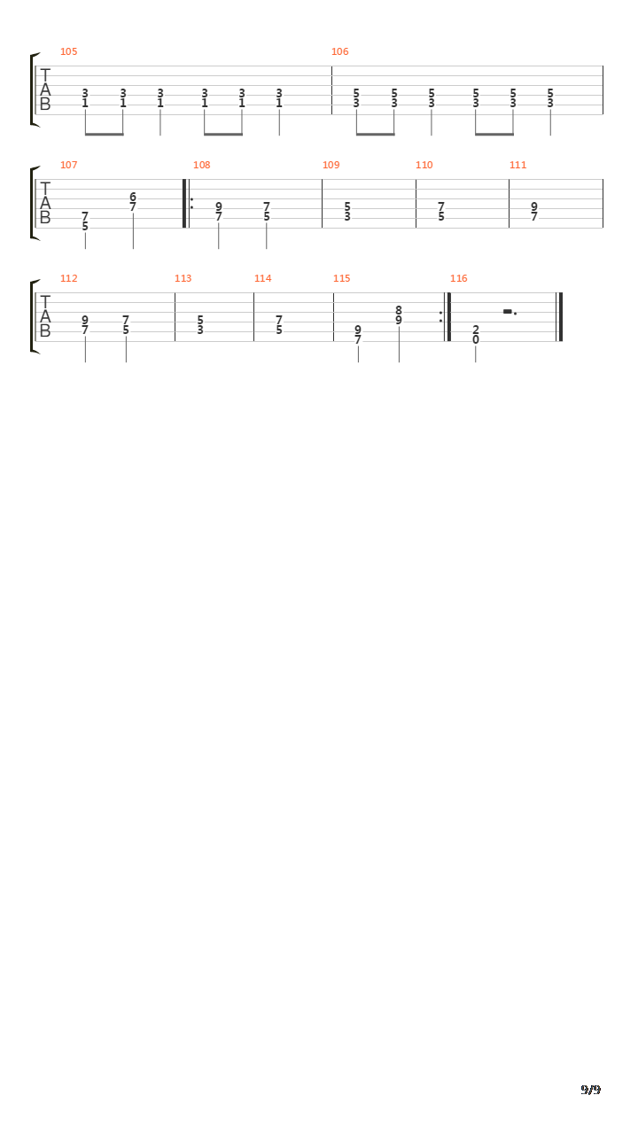 8th Commandment吉他谱