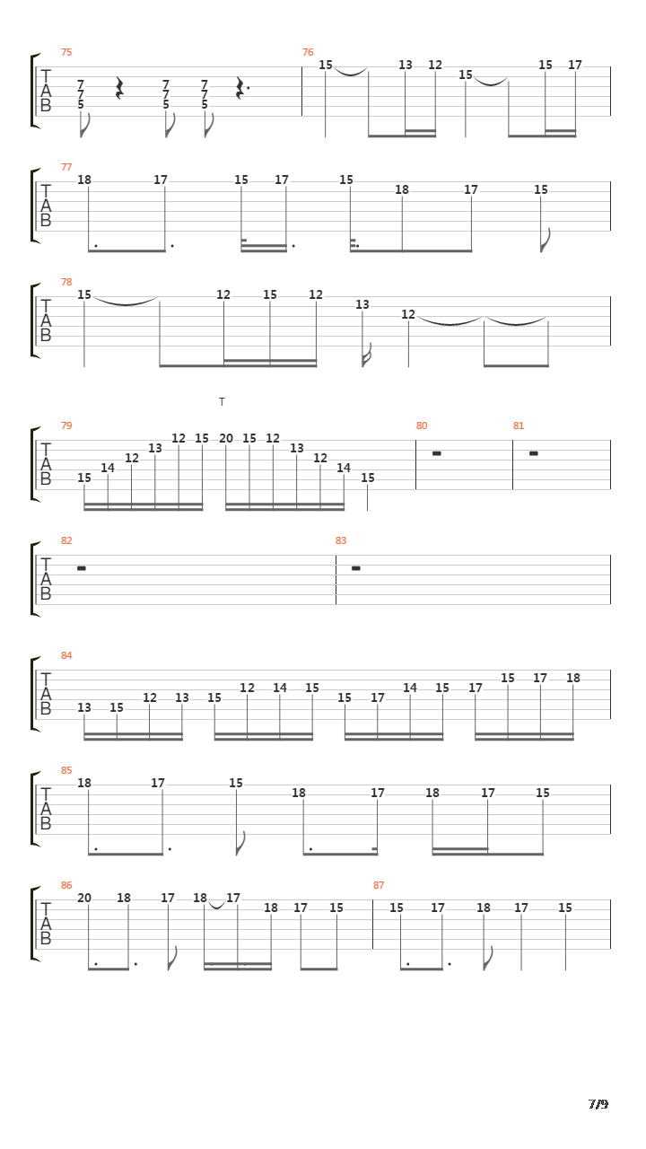 8th Commandment吉他谱