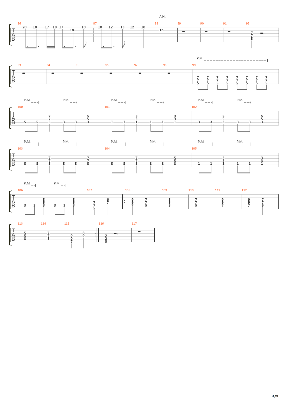 8th Commandment吉他谱